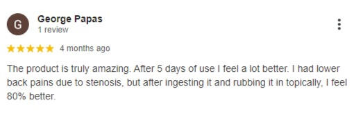 Canna Oils Google Review George P